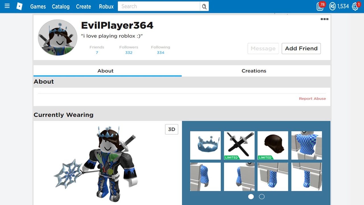 Hack your own account on roblox